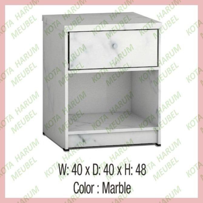 Nakas Nightcase Meja Kecil Tv Putih Abu Nakas Marmer Marble Murah