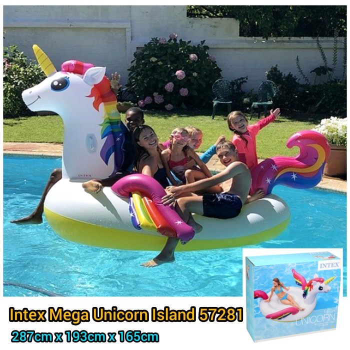 Termurah Intex 57281 Pelampung Renang Mega Unicorn - Ban Renang Jumbo Dewasa