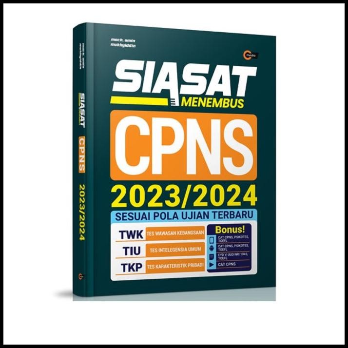 HOT DEAL BUKU SIASAT MENEMBUS CPNS 2023 2024 SESUAI POLA UJIAN TERBARU TWK TIUP 