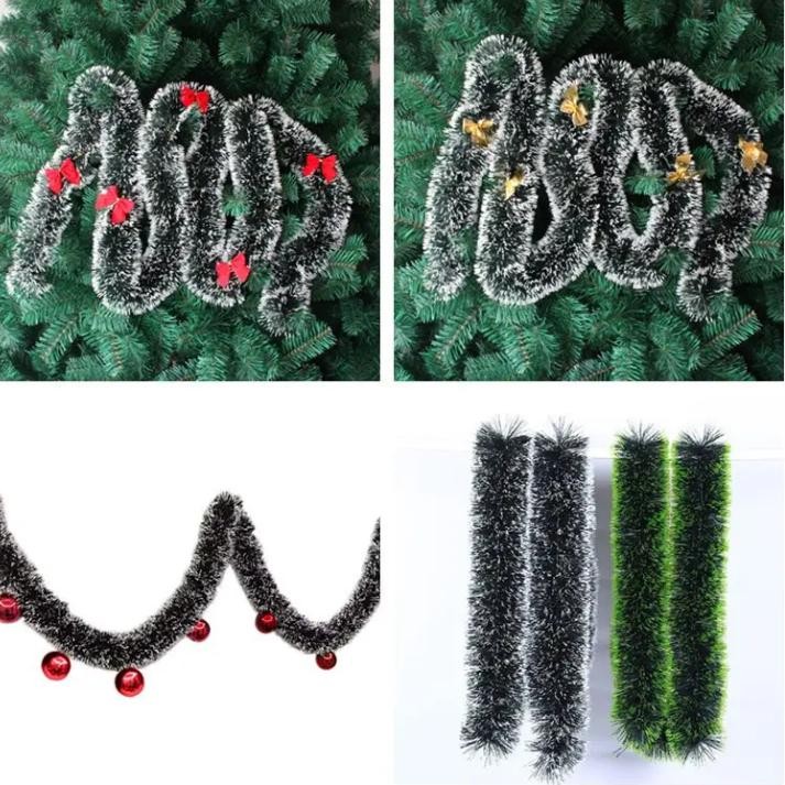 Promo Natal Shuaian Slinger Natal Putih Salju / Selinger Natal Hijau Daun /Slinger Dekorasi Pohon Na