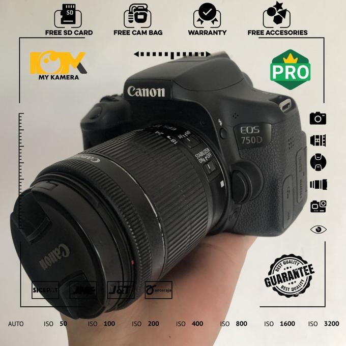 CANON 750d BEKAS MULUS SIAP PAKAI