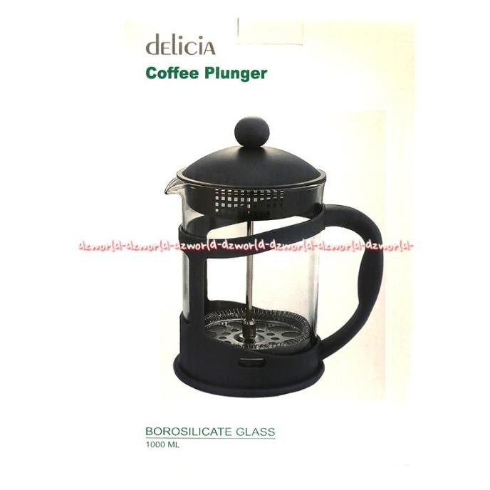 

Delicia Coffee Pluger Borosilicate Glass Saringan Teh 1000ml