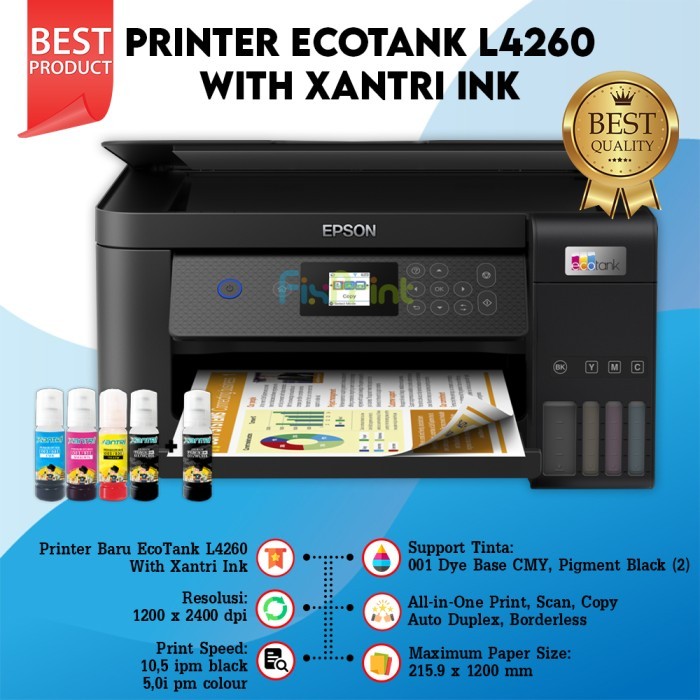 Printer Epson L4150 L-4150 Print Scan Copy Wireless Direct Multifungsi