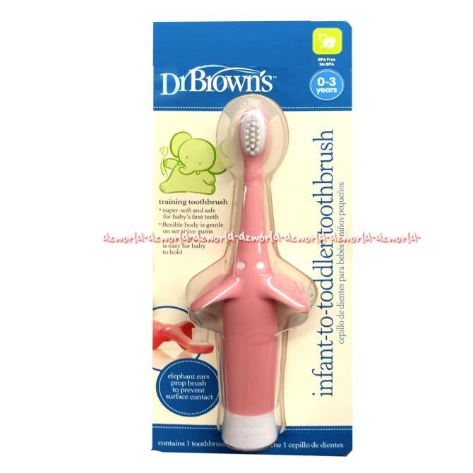 

Dr Browns Infant to Toddler Toothbrush 0-3y Sikat Gigi Bayi Anak Pink