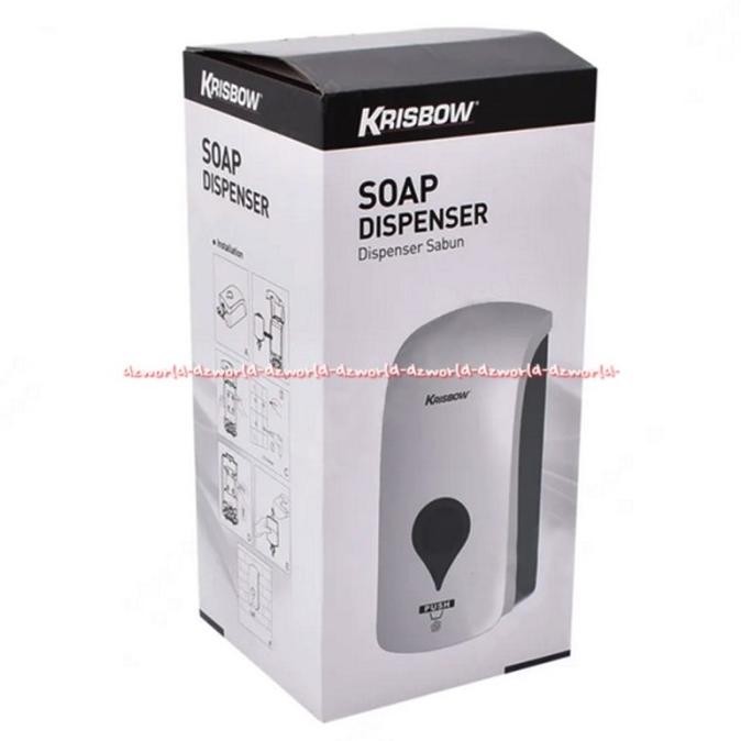 

Krisbow Soap Dispenser 1L Tempat Sabun Cair Nempel Di Dinding Kamar WC