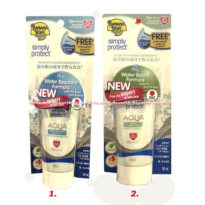 

Banana Boat Simply Protect Aqua SPF 50 Krim Sunblock