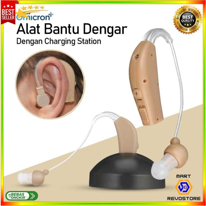 Alat Bantu Dengar Pendengaran Telinga Orang Tua Lansia Dock Charging
