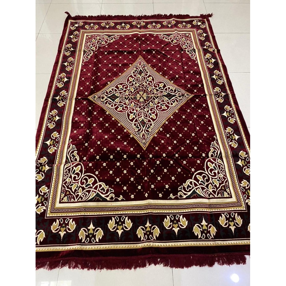 KARPET PERMADANI HAMBAL LIPAT BELUDRU TURKEY TURKI BESAR 240cm x 160cm