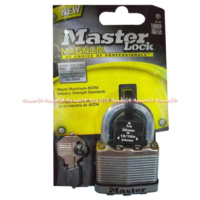 

Master Lock Magnum Padlock Gembok Kunci 25mm Kotak Tahan Api