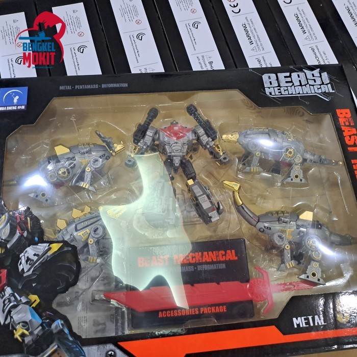 READY mechanical Beast 5in1 KO dinobot combiner figure