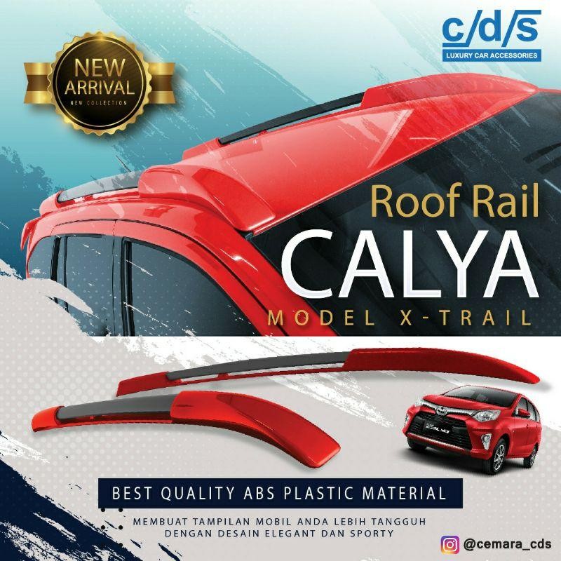 Roof Rail Mobil Calya(Semua Tipe)-Sigra(Semua Tipe)-Avanza Veloz(2011-2021) Model X-Trail Sepasang (