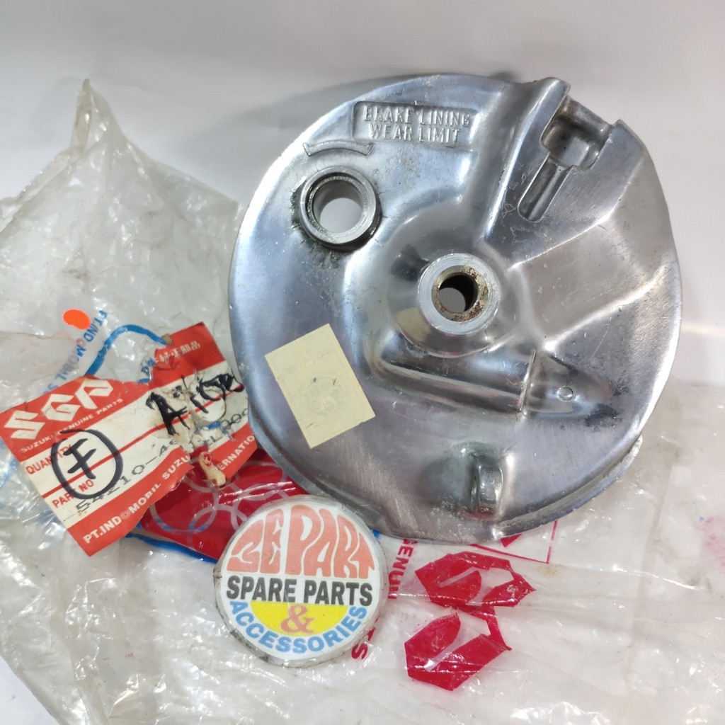 Panel tutup tromol rem depan A100 GP RC Ori SGP Limited Item Barang Langka Spare Part Motor Klasik