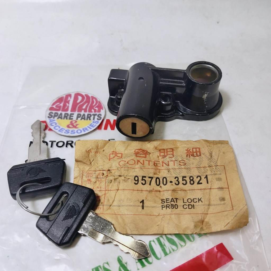 Kunci jok FR80 New CDI Konci sadel Suzuki FR 80 Limited Item Barang Langka Spare Part Motor Klasik