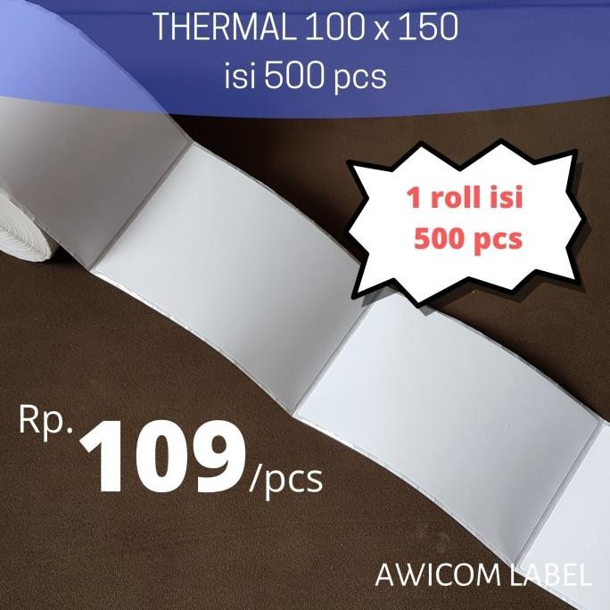 

[KHUSUS KURIR INSTANT GRAB GOJEK] Label Thermal 100x150