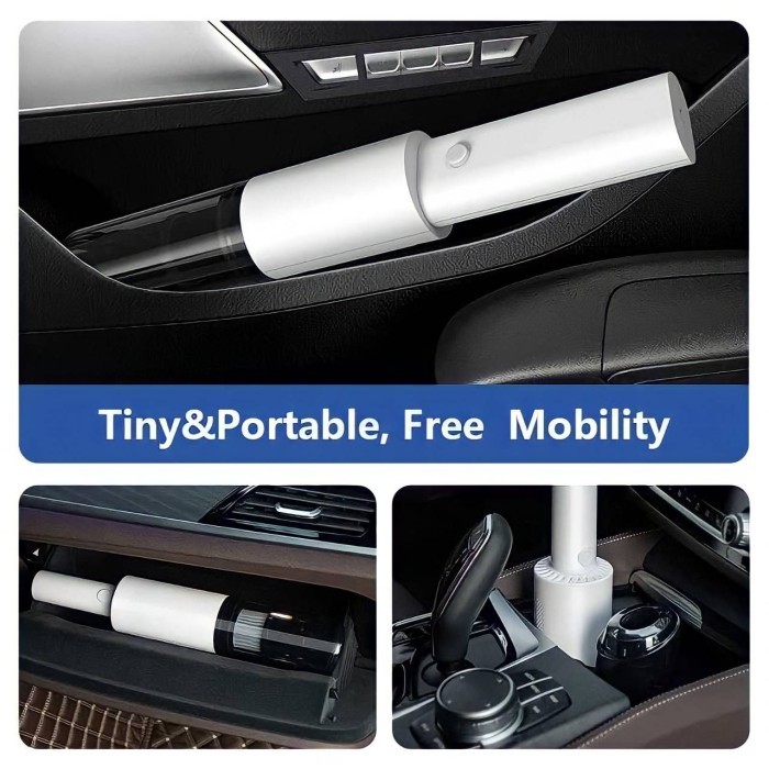 TERLARISSS Fakum Cleaner ni USB Recharge Alat Penyedot Debu Mobil Kasur Ruangan
