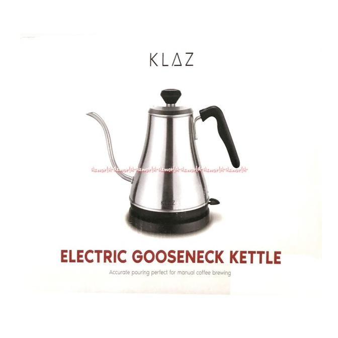 

Klaz Electric Gooseneck Kettle Teko Listrik Ujung Lancip Silver