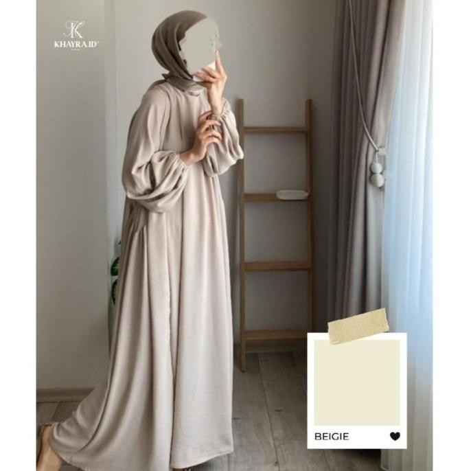 GAMIS WANITA MUSLIMAH PREMIUM TERBARU HAURA DRESS BY AZZAHRA