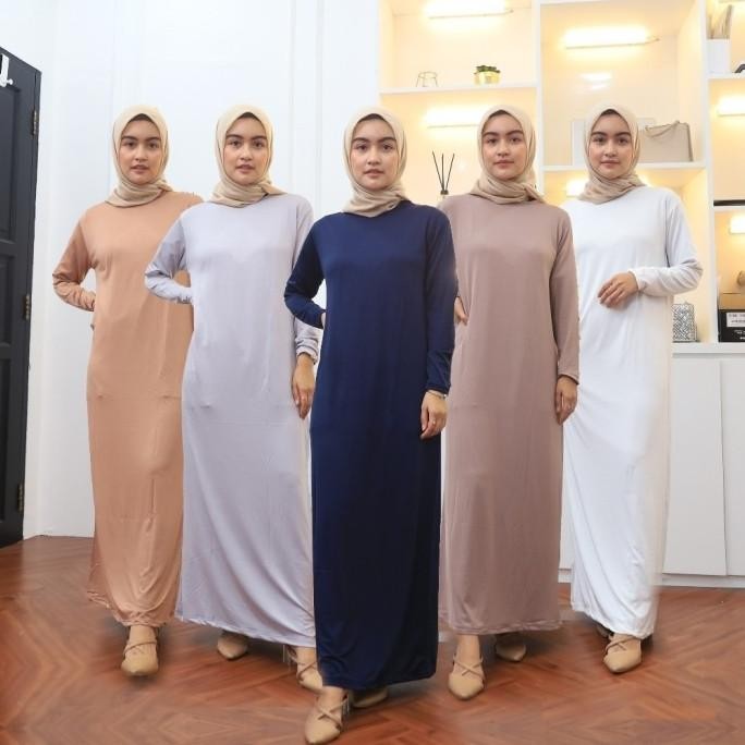 MANSET BAJU LENGAN PANJANG MANSET WANITA DALAMAN INNER DRESS BAHAN LEMBUT