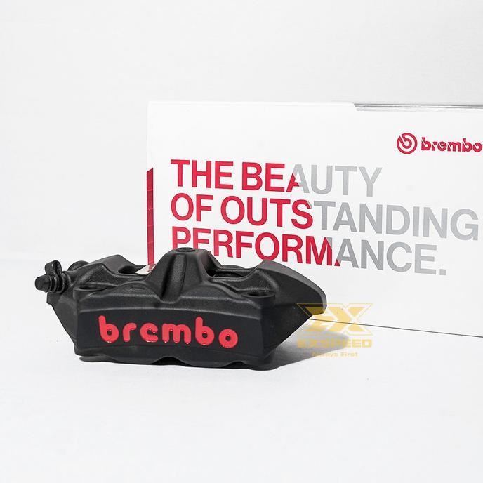 Brembo Kaliper M4 Monoblock Kiri Left Hitam Black Original