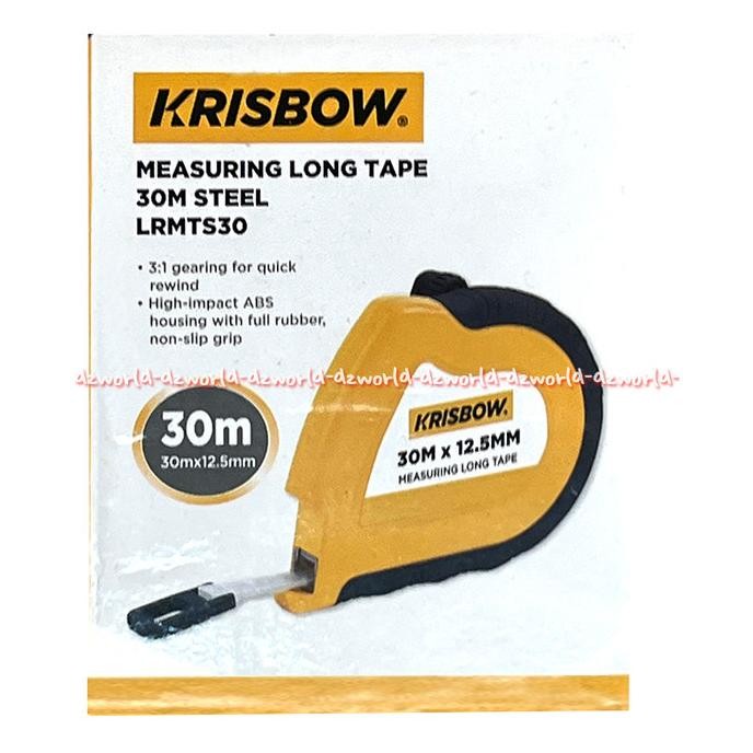 

Krisbow Measuring 30meter Long Tape Meteran Gulung Karet Pelindung