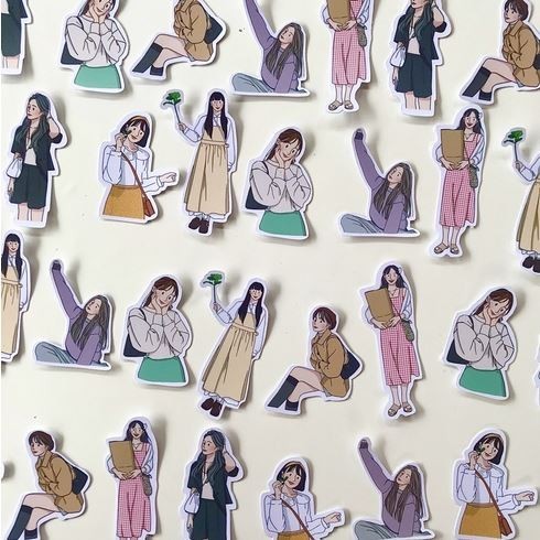 

NW421 Journaling Deco - Girls Sticker - Stiker Bujo Motif Girls_02 (10pcs) PROMO SPECIAL