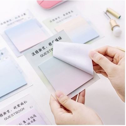 

ZB145 Gradation Thema Sticky Notes - Stiker Memo Gradasi Warna (30 sheet) FREE ONGKIR