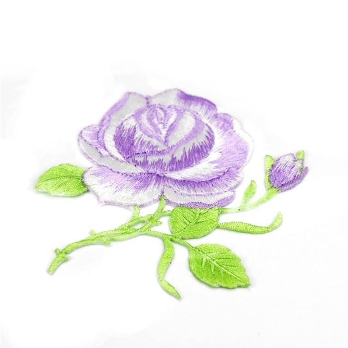

GV130 Iron On Embroidery Patch - Colorful Rose NEW