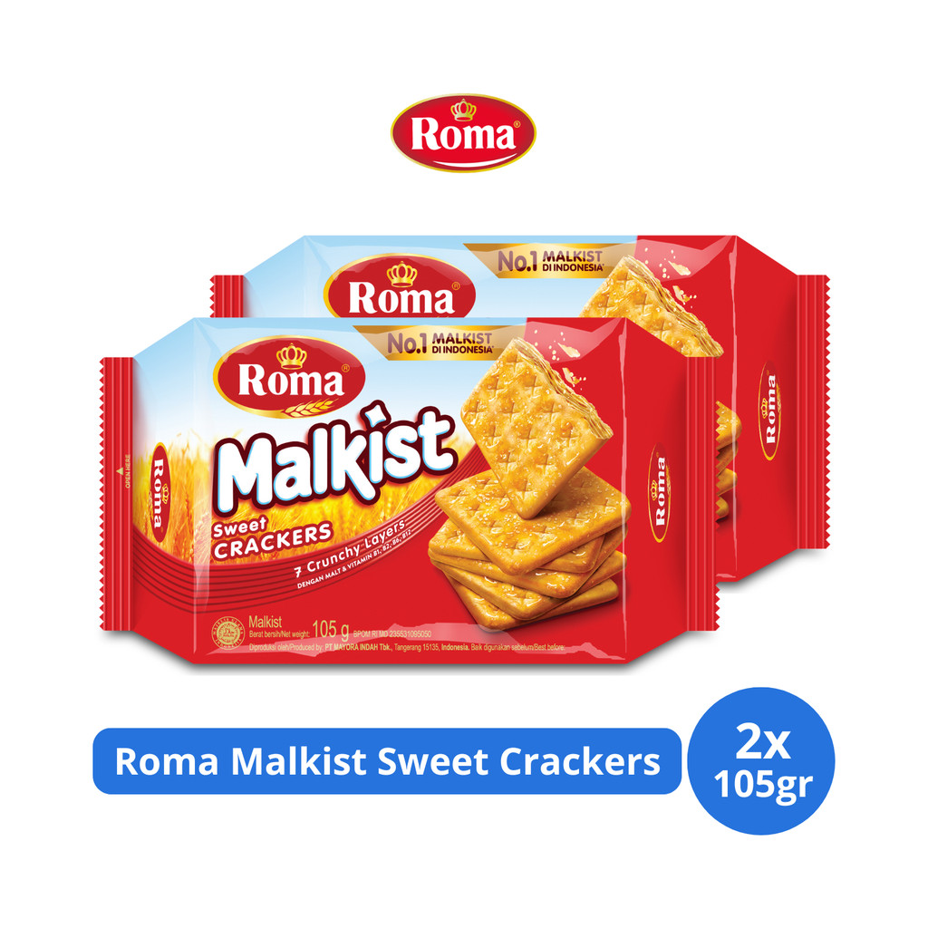 

Roma Malkist Sweet Crackers 105gr x 2 pcs