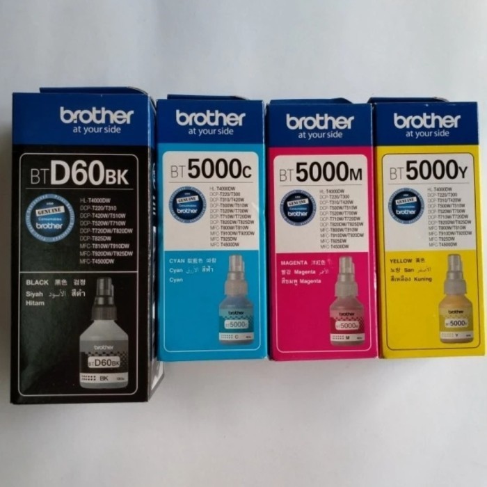 

Terbaru Tinta Brother Btd60Bk Dan Bt5000 1 Set Ori -Gratisongkir