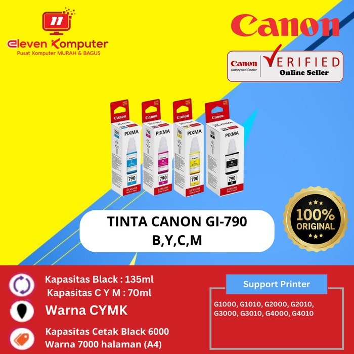 

Terbaru Tinta Original Canon 790 Satu Set -Gratisongkir