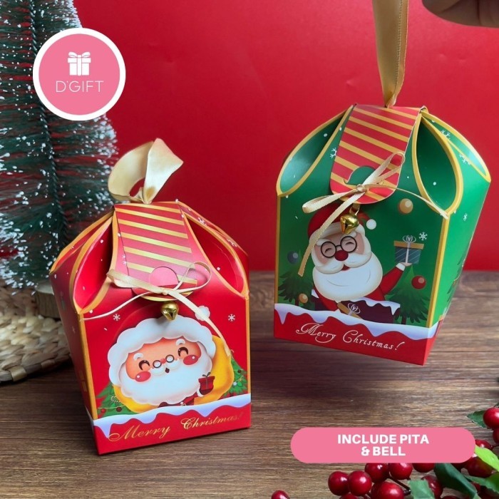 

XMAS PETAL Christmas Box Mini Kotak Cookies Kotak Kue Natal Mini Box Hampers Gift Box
