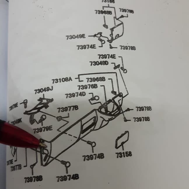 Dasbor Bawah Colt Diesel Canter Original