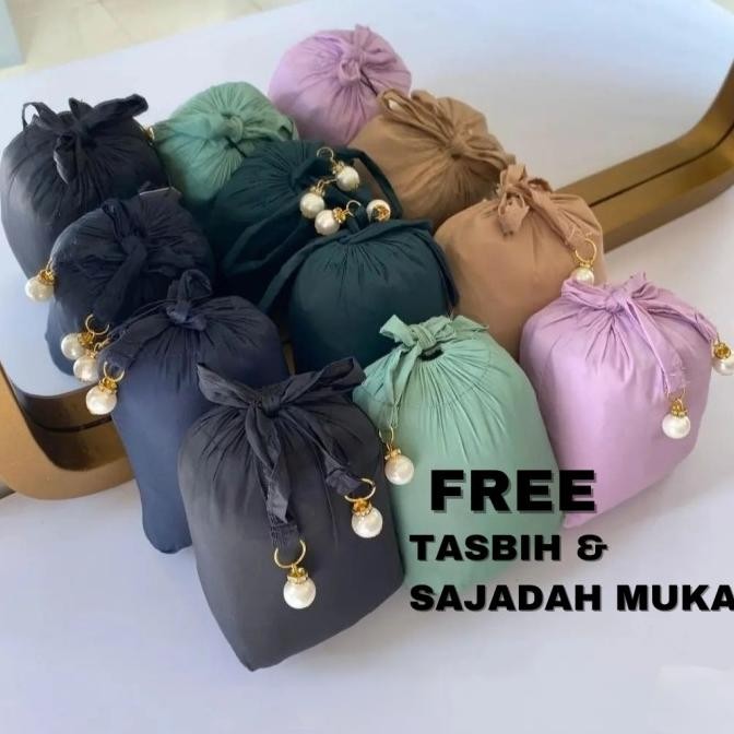 KHALIF MUKENA MINI PARASUT COLOR WAY - MUKENA TRAVEL TAS POUCH KECIL