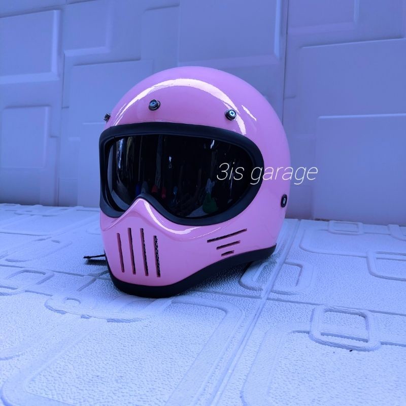 HELM CUSTOM CLASSIC SIMPSON M30 CAKIL RETRO FULL FACE