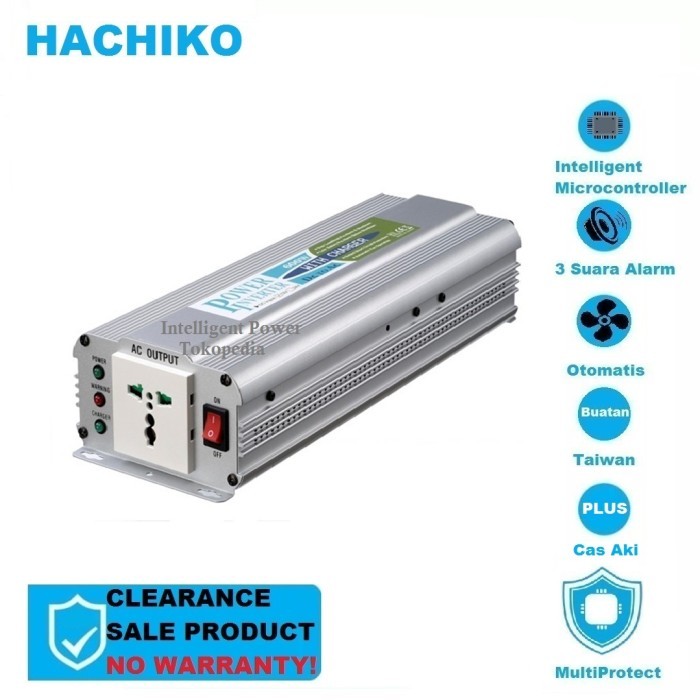 Power Inverter UPS DC AC Plus Charger Accu HK1200VA 12V Hachiko Taiwan