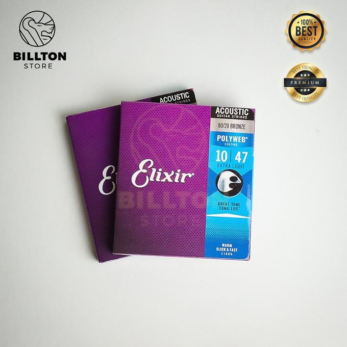 Sale Senar Gitar Akustik Elixir Senar String Elixir Polyweb Coating Bronze
