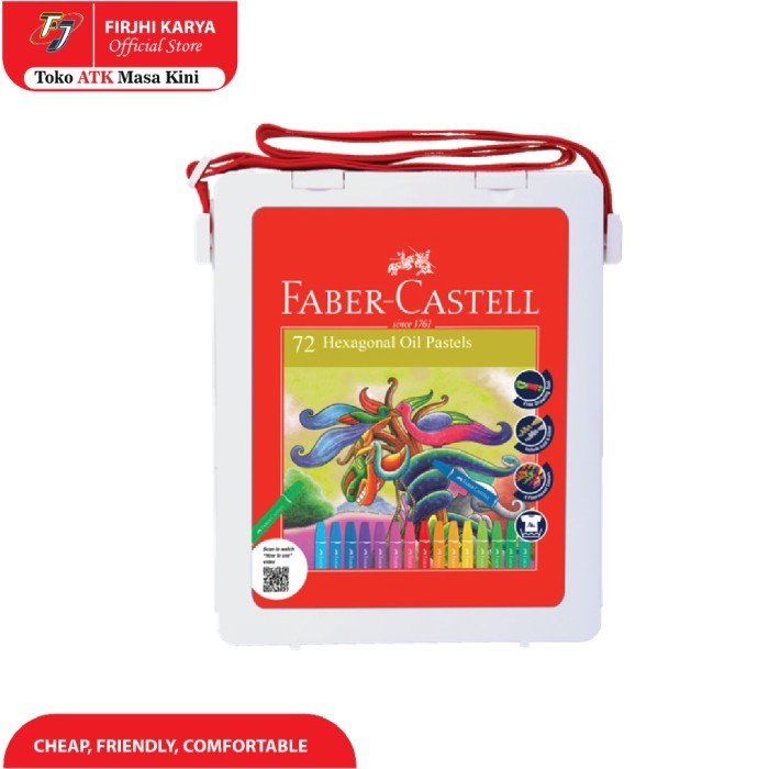 

NEW Crayon 72 Warna Faber Castell 72 Hexagonal Oil Pastel