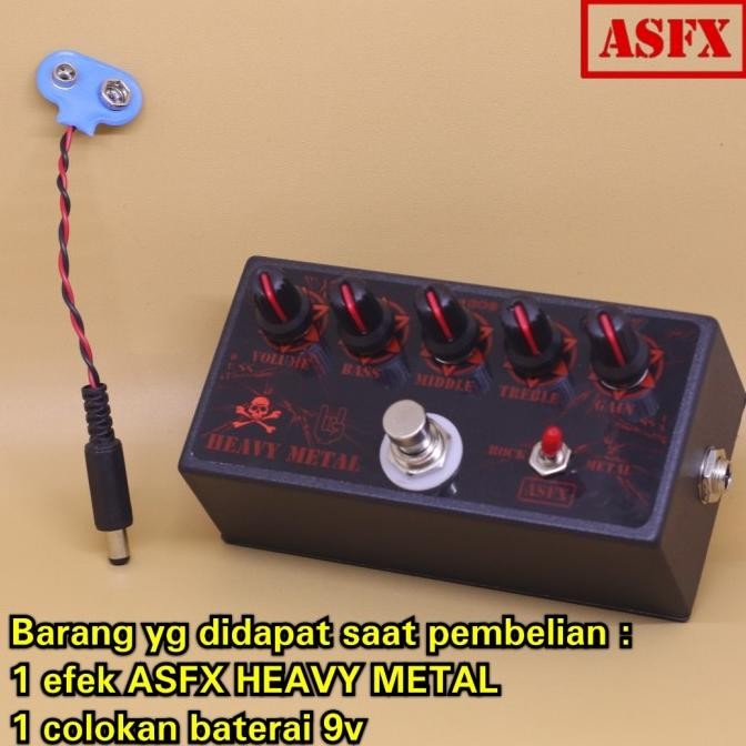 Sale Efek Gitar Heavy Metal Asfx Murah Distortion Pedal Metal Distorsi