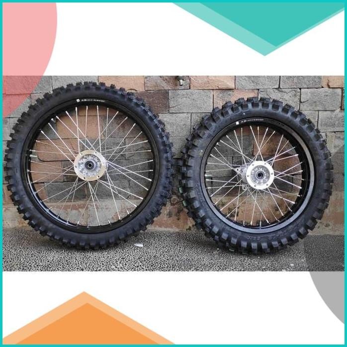 BANSET MOTOCROSS VELG TK RACING BAN DUNLOP DGX KLX DTRACKER ALL SERIES