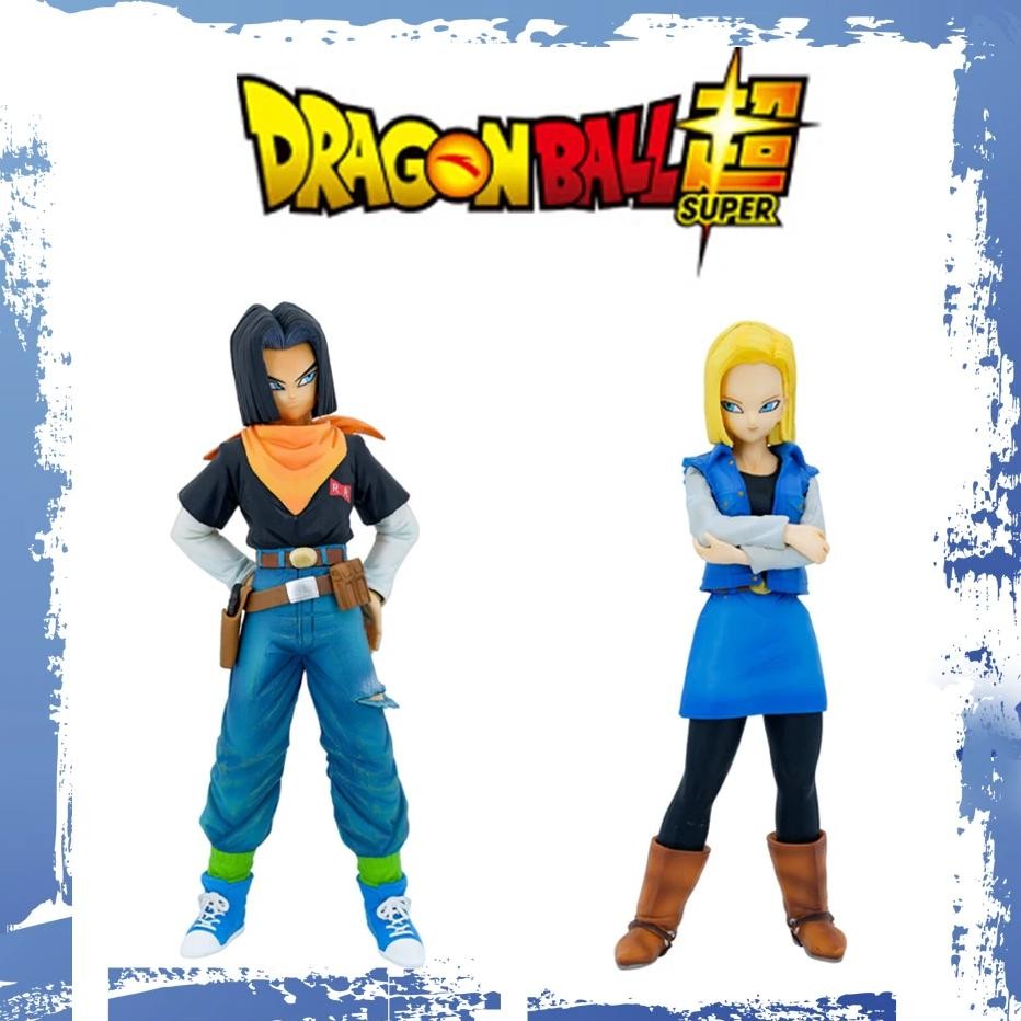 24cm anime dragon ball z android 17 18 figure android 18 pvc action figures collection model toys fo