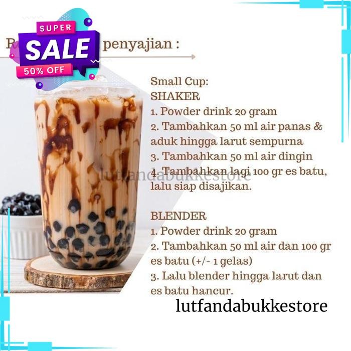 

[100 GR] POWDER DRINK/BUBUK MINUMAN/SERBUK MINUMAN TIRAMISU STRAWBERRY TARO RED VELVED BEST SELLER !!