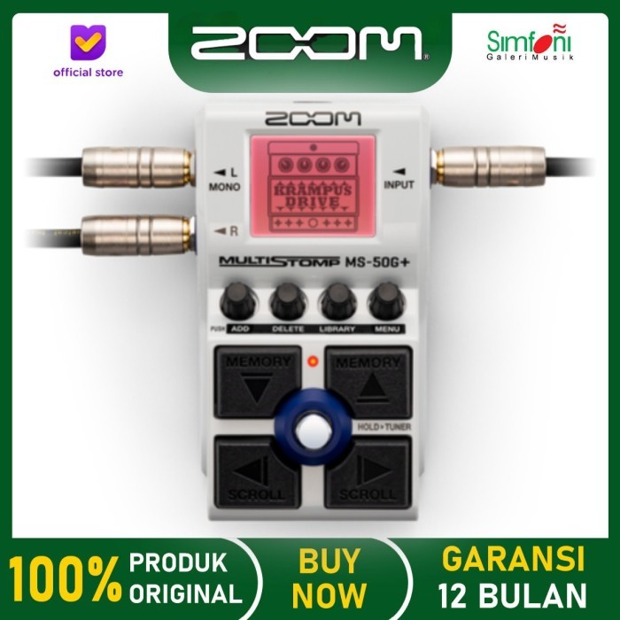 Zoom MS-50G+ MultiStomp for Guitar / efek gitar / ms-50g plus / ms 50g+ / ms50g+ / ms 50 g+