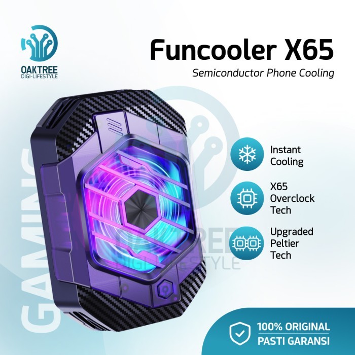 Oaktree Funcooler X65 Fan Cooler Radiator Pendingin HP Cooling Fan HP