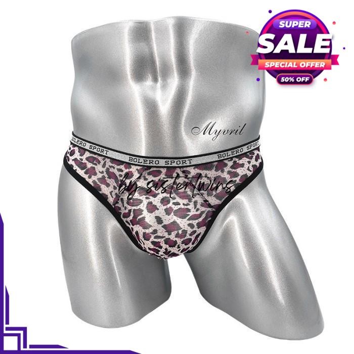 G STRING PRIA SEXY LOW WAIST MESH CD LEOPARD THONG Y BY SISTER TWINS STORE KUALITAS BERKELAS 
