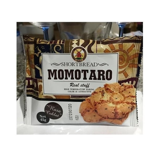 

KOMPLIT MOMOTARO SHORTBREAD 45gr COOKIES ORIGINAL COKELAT CEMILAN ANAK BISKUIT