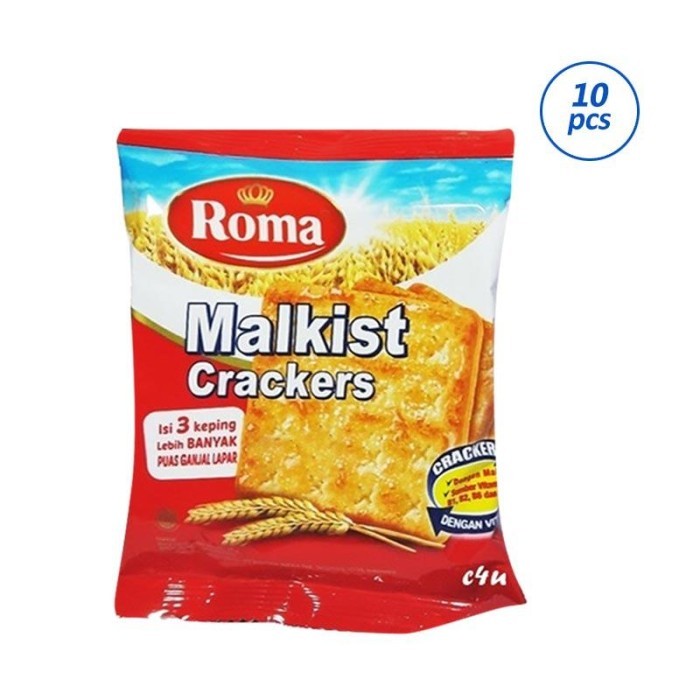 

TERBATAS Roma Malkist Rasa Original Crackers [27gr/10pcs/renceng]