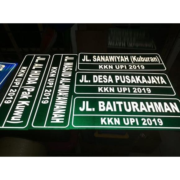 

Plang Nama Jalan 50 x 15 cm x 1 sisi Berkualitas KGS