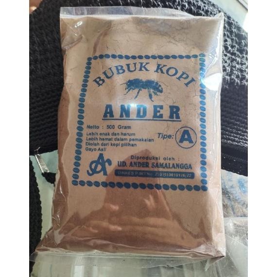 

Ready Bubuk Kopi H Gayo Asli Bubuk Kopi Ander 500 Gr Halus
