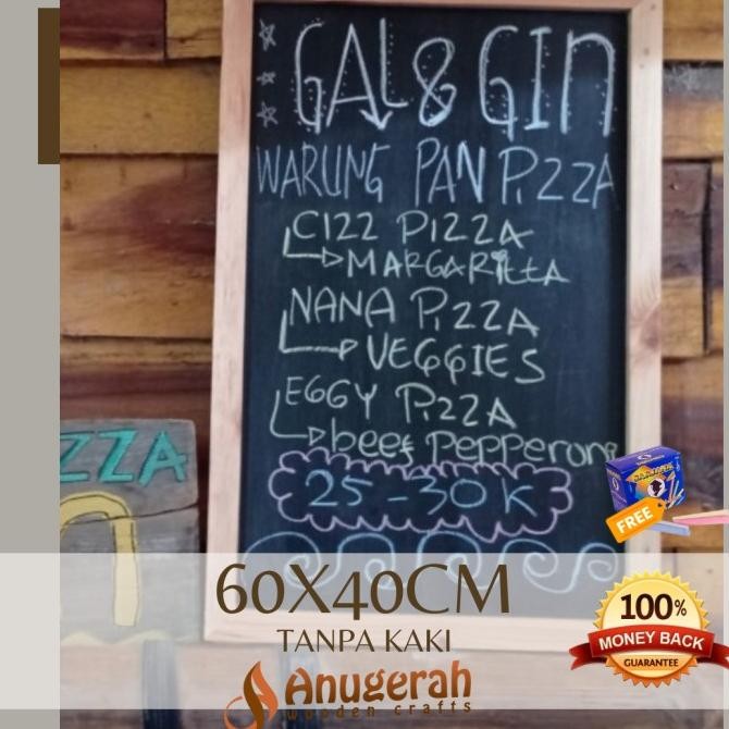 

Papan Tulis Kapur 40x60cm Chalkboard Unik Papan Hitam Blackboard H56J