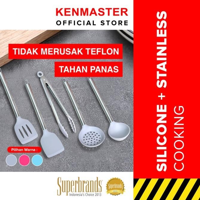 Silicone Spatula + Stainless Cooking / Alat Masak Spatula